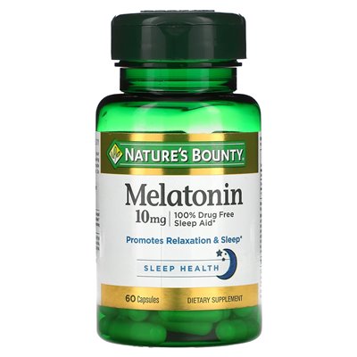 Nature's Bounty, Melatonin, 10 mg, 60 kapsułek