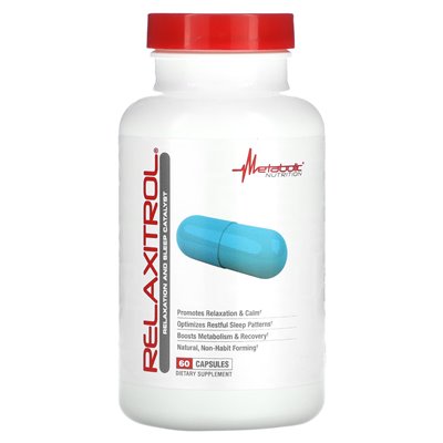 Metabolic Nutrition, Relaxtrol, 60 Capsules Metabolic Nutrition, Relaxtrol, 60 Capsules