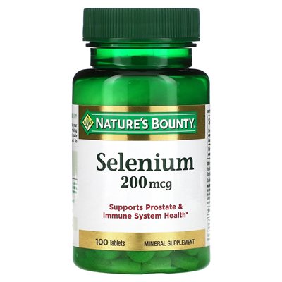 Nature's Bounty, Selen, 200 mcg, 100 Tabletten