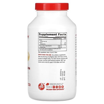 Metaboliczne odżywianie, MCT 3000, 1000 mg, 180 softgets Metaboliczne odżywianie, MCT 3000, 1000 mg, 180 softgets
