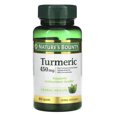 Nature's Bounty, Turmeric, 450mg, 60 Capsules