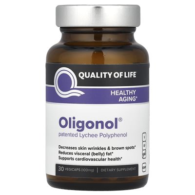 Jakość życia, Oligonol®, 100 mg, 30 Vegicaps Jakość życia, Oligonol®, 100 mg, 30 Vegicaps