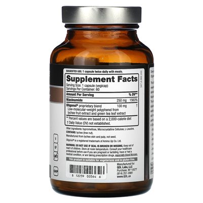Jakość życia, oligoderma z oligonol i niacynamid, 60 vegicaps Jakość życia, oligoderma z oligonol i niacynamid, 60 vegicaps
