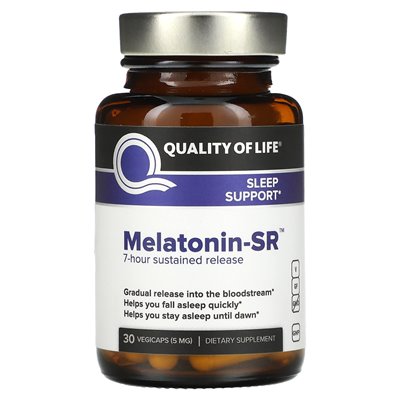 Jakość życia, melatonina-SR, 5 mg, 30 vegicaps Jakość życia, melatonina-SR, 5 mg, 30 vegicaps