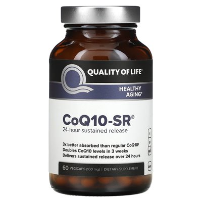 Lebensqualität, COQ10-SR, 100 mg, 60 vegetarische Kapseln