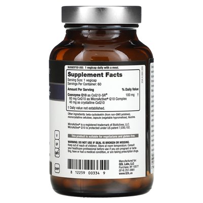 Lebensqualität, COQ10-SR, 100 mg, 60 vegetarische Kapseln
