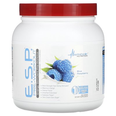 Metaboliczne odżywianie, E.S.P.Przedtrening, niebieska malina, 300 g Metaboliczne odżywianie, E.S.P.Przedtrening, niebieska malina, 300 g