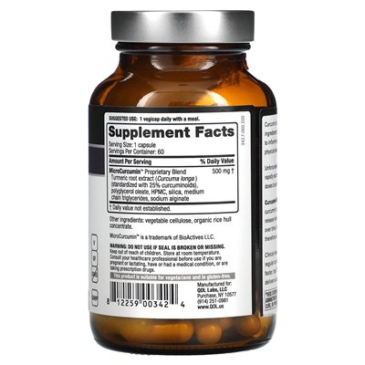 Quality of Life, Curcumin-SR, 60 vegicaps