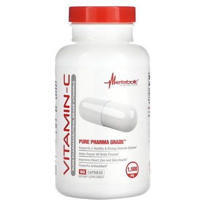 Metabolic Nutrition, Vitamin C, 1500 mg, 90 Kapseln (750 mg pro Kapsel) Metabolic Nutrition, Vitamin C, 1500 mg, 90 Kapseln (750 mg pro Kapsel)