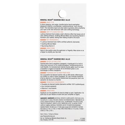 Doctors Formula, Mineral Wear, Diamond Melt Lidschatten, 1712262 Blue Beam, 0,09 fl oz (2,8 ml)