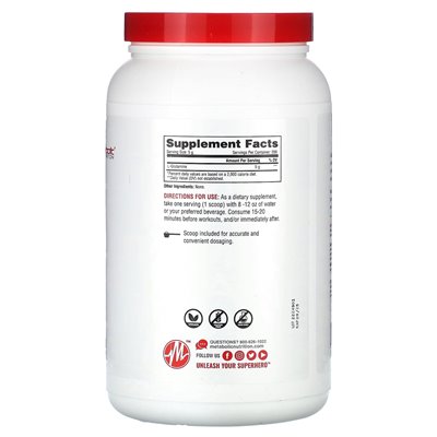 Odżywianie metaboliczne, L-glutamina, niezmienna, 35,27 uncji (1000 g)