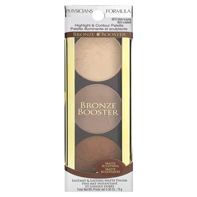Formuła lekarzy, Expoke &amp Contour Palette, Bronze Booster, 6810 Mat Sculpting, 0,30 uncji (9 g)