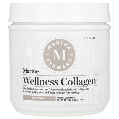 Martha Stewart Wellness, Marine Wellness Colagen, Unphavired, 14,19 uncji (405 g)