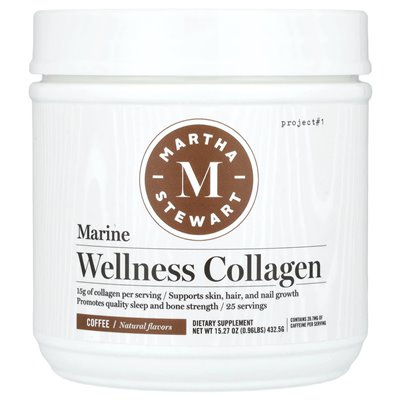 Martha Stewart Wellness, Marine Wellness Collagen, Coffee, 15,27 uncji (432,5 g)