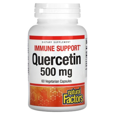 Czynniki naturalne, kwercetyna, 500 mg, 60 kapsułek wegetariańskich