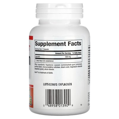 Czynniki naturalne, kwercetyna, 500 mg, 60 kapsułek wegetariańskich