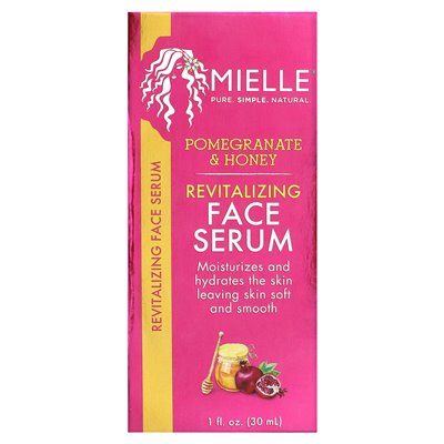 Mielle, rewitalizująca surowica twarzy, granat i miód, 1 fl oz (30 ml)