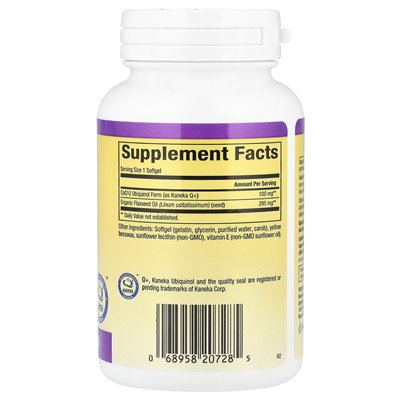 Czynniki naturalne, ubikinol, aktywny COQ10, 100 mg, 120 miękkich