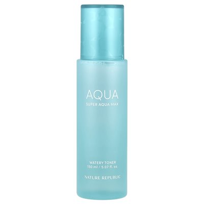 Nature Republic, Super Aqua Max, Watery Toner, 5.07 Fl Oz (150 ml) Nature Republic, Super Aqua Max, Watery Toner, 5.07 Fl Oz (150 ml)
