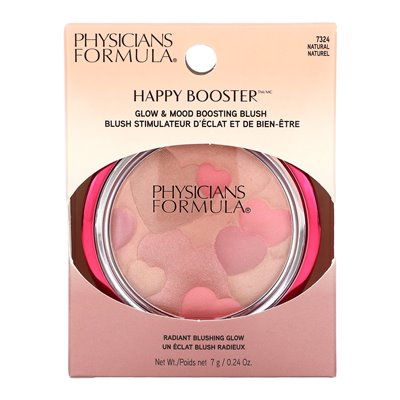 Formuła lekarzy, Happy Booster, Blow & Mood Boosting Blush, 7324 Natural, 0,24 uncji (7 g) Formuła lekarzy, Happy Booster, Blow & Mood Boosting Blush, 7324 Natural, 0,24 uncji (7 g)