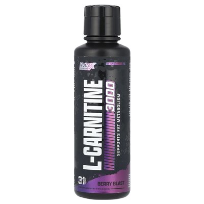 Nutrex Research, L-carnitine 3000, Berry Blast, 15,72 Fl Oz (465 ml)