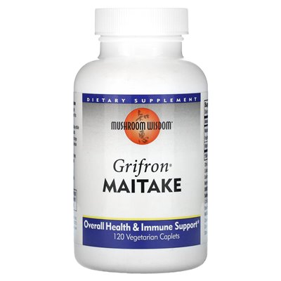 Mushroom Wisdom, Grifron Maitake, 120 Vegetarian Caplets Mushroom Wisdom, Grifron Maitake, 120 Vegetarian Caplets