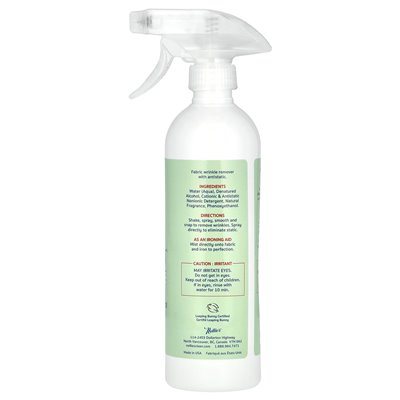 Nellie's, Wrinkle-B-gone z antistatyczną, cytrynową trawą, 16 Fl Oz (474 ml) Nellie's, Wrinkle-B-gone z antistatyczną, cytrynową trawą, 16 Fl Oz (474 ml)