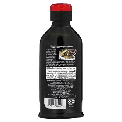 Monari Federzoni, Glaze with Balsamic Ocetar of Modena, Classic Taste, 7.3 Fl Oz (215 ml)
