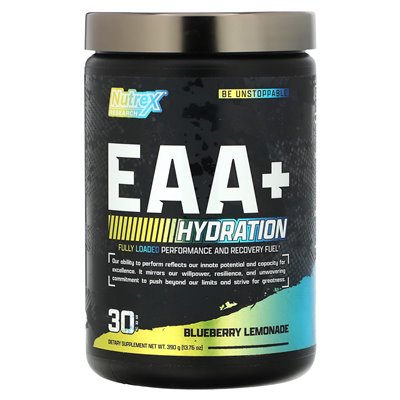 Nutrex Research, EAA+ Hydration, Blorberry Lemonade, 13,76 uncji (390 g)