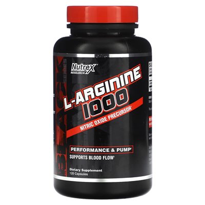 Nutrex Research, Black Series, L-arginina 1000, 120 kapsułek