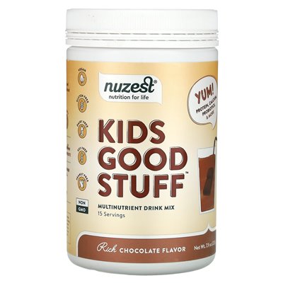 Nuzest, dzieci dobre rzeczy, mieszanka napojów wielofunkcyjnych, bogata czekolada, 7,9 uncji (225 g)