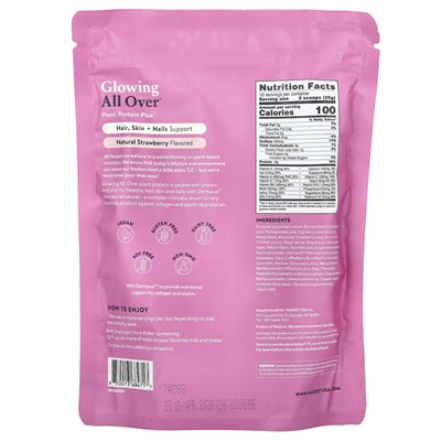 Nuzest, świecący na całym ™, białko roślinne plus+, naturalna truskawka, 8,8 uncji (250 g) Nuzest, świecący na całym ™, białko roślinne plus+, naturalna truskawka, 8,8 uncji (250 g)