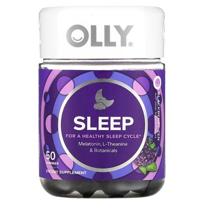 Olly, sleep, blackberry zen, 50 gumzy