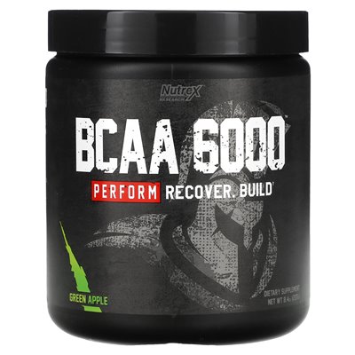 Nutrex Research, BCAA 6000, Green Apple, 8.4 oz (237 g) Nutrex Research, BCAA 6000, Green Apple, 8.4 oz (237 g)