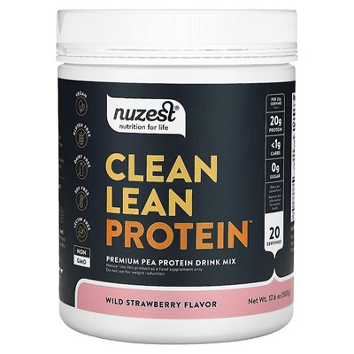 Nuzest, czyste chude białko, dzika truskawka, 17,6 uncji (500 g)