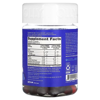 Olly, dzieci snu, Razzzberry, 70 gummy Olly, dzieci snu, Razzzberry, 70 gummy