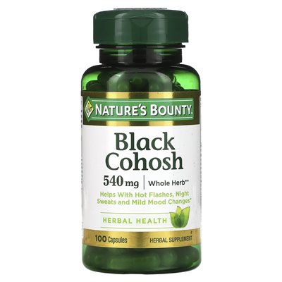 Nature's Bounty, Czarna Koniczyna, 540 mg, 100 Kapsułek Nature's Bounty, Czarna Koniczyna, 540 mg, 100 Kapsułek