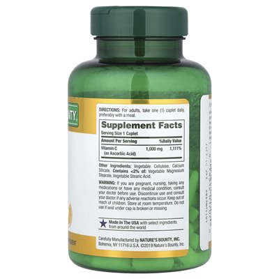 Nature's Bounty, Vitamin C, 1000 mg, 100 capsules