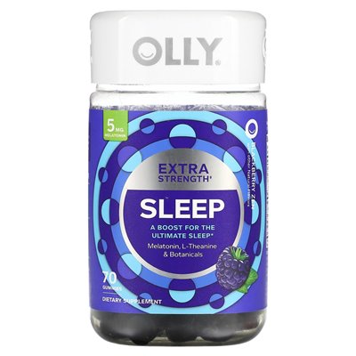 Olly, sleep, blackberry zen, 70 gummy
