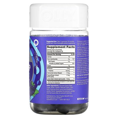 Olly, sleep, blackberry zen, 70 gummy Olly, sleep, blackberry zen, 70 gummy