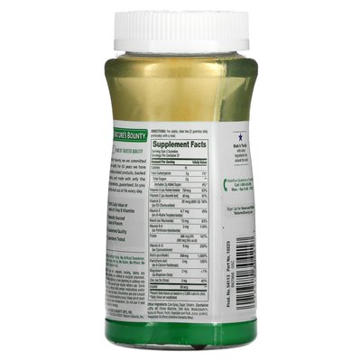 Nature's Bounty, Multivitamin-Fruchtgummis für Erwachsene, Orange, Kirsche und Traube, 75 Fruchtgummis