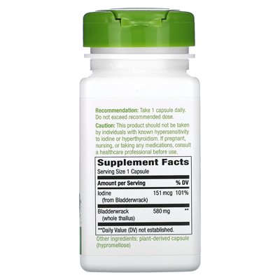 Nature's Way, BladderWrack, 580 mg, 100 vegan capsules
