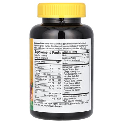 Nature, żywe!B-kompleks gummy, mango, 60 gummy