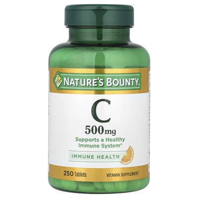 Nature's Bounty, Vitamin C, 500 mg, 250 Tabletten