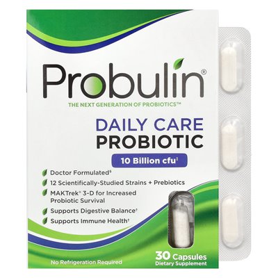 Probulina, codzienna opieka, probiotyk, 10 miliardów CFU, 30 kapsułek