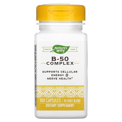 Nature's Way, B-50-Komplex, 100 Kapseln