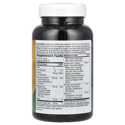 Nature's Way, Alive!, Wapń z witaminą D3, Witamina K2, Magnez, 1300 mg, 180 tabletek (325 mg w tabletce) Nature's Way, Alive!, Wapń z witaminą D3, Witamina K2, Magnez, 1300 mg, 180 tabletek (325 mg w tabletce)