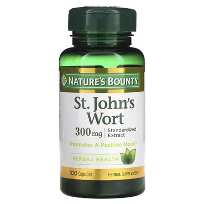 Nature's Bounty, St. John's Wort, 300 mg, 100 kapsułek