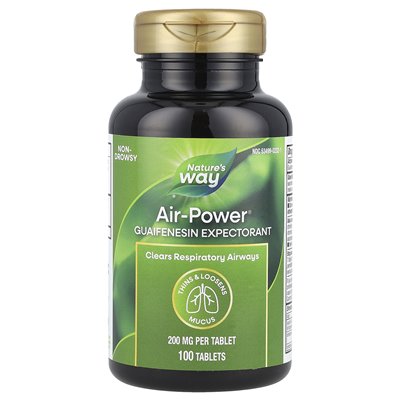 Nature's Way, Air-Power®, Guaifenesyn, 200 mg, 100 Tabletten