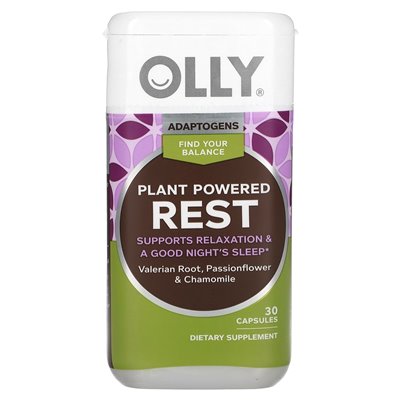 Olly, pflanzliche Erholung, 30 Kapseln